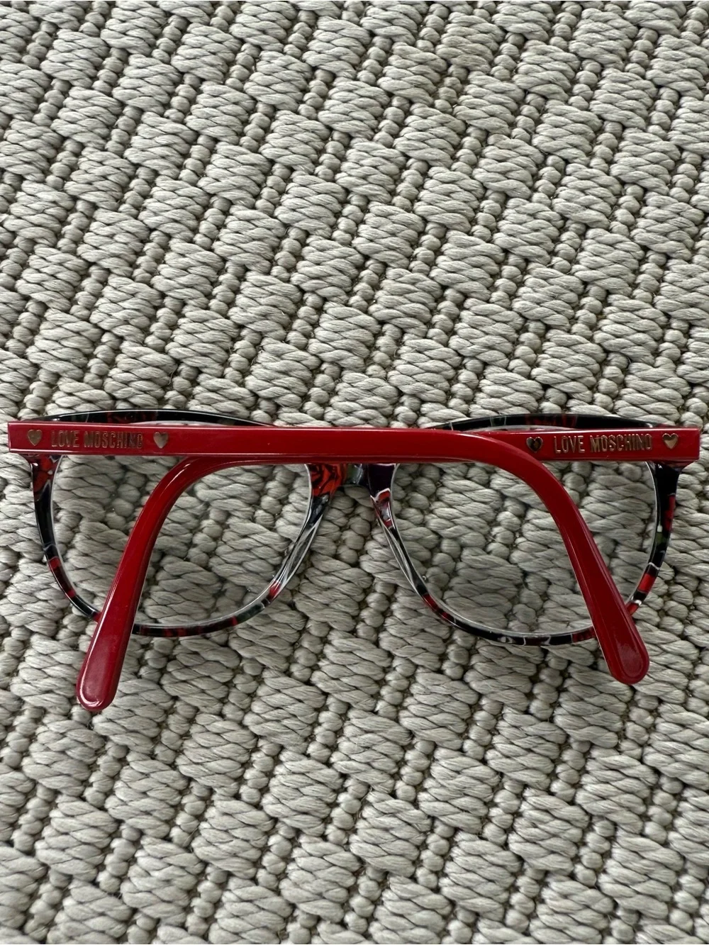 Love moschino rose print glasses
